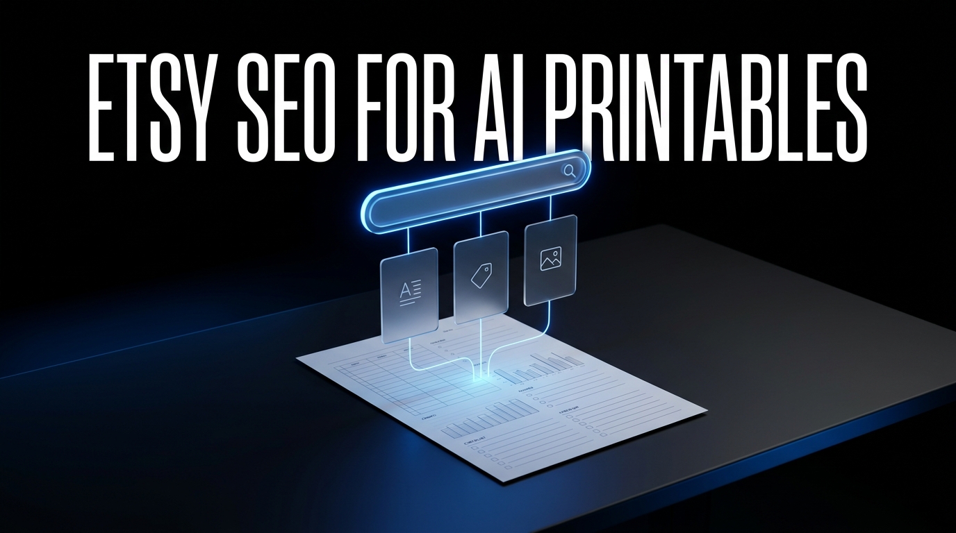 Etsy SEO for AI Printables 2026: Titles, Tags, Images