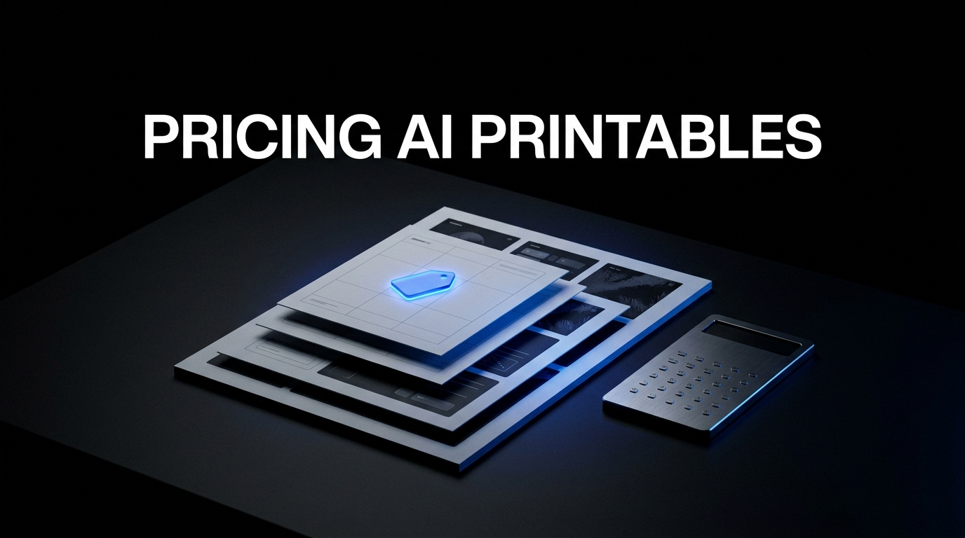 How to Price AI Printables on Etsy: Fees and Bundles